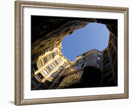 Casa Mila, UNESCO World Heritage Site, Barcelona, Catalonia, Spain, Europe-Ben Pipe-Framed Photographic Print