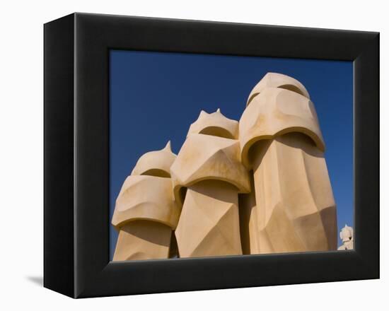 Casa Mila, UNESCO World Heritage Site, Barcelona, Catalonia, Spain, Europe-Ben Pipe-Framed Premier Image Canvas