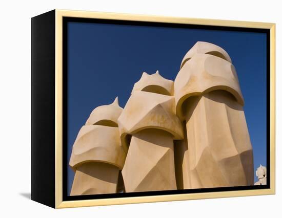 Casa Mila, UNESCO World Heritage Site, Barcelona, Catalonia, Spain, Europe-Ben Pipe-Framed Premier Image Canvas