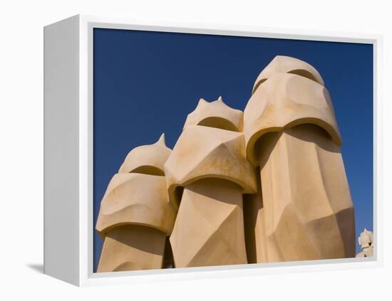 Casa Mila, UNESCO World Heritage Site, Barcelona, Catalonia, Spain, Europe-Ben Pipe-Framed Premier Image Canvas