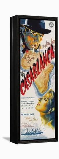 Casablanca, Czech Movie Poster, 1942-null-Framed Stretched Canvas