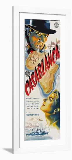 Casablanca, Czech Movie Poster, 1942-null-Framed Art Print