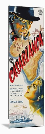 Casablanca, Czech Movie Poster, 1942-null-Mounted Art Print