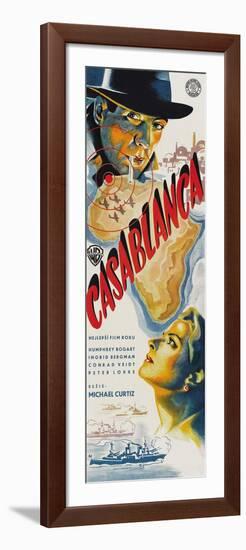 Casablanca, Czech Movie Poster, 1942-null-Framed Art Print