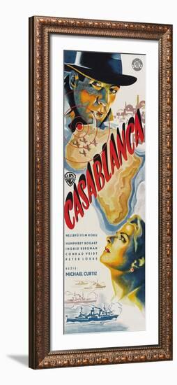 Casablanca, Czech Movie Poster, 1942-null-Framed Art Print