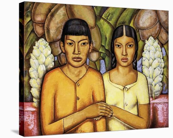 Casamiento Indio-Alfredo Ramos Martinez-Framed Stretched Canvas