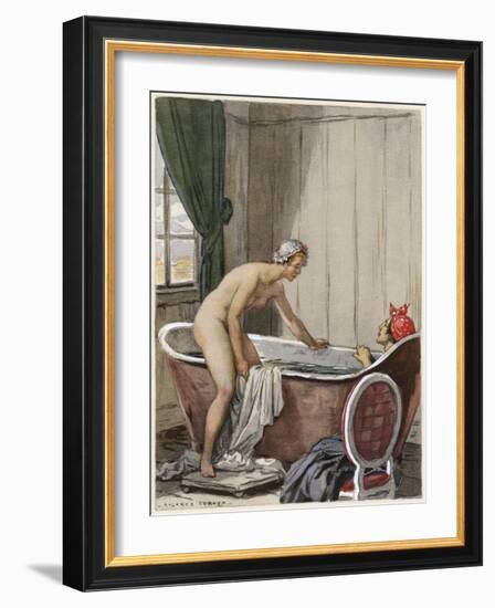 Casanova,Leroux, Swiss Md-Auguste Leroux-Framed Art Print