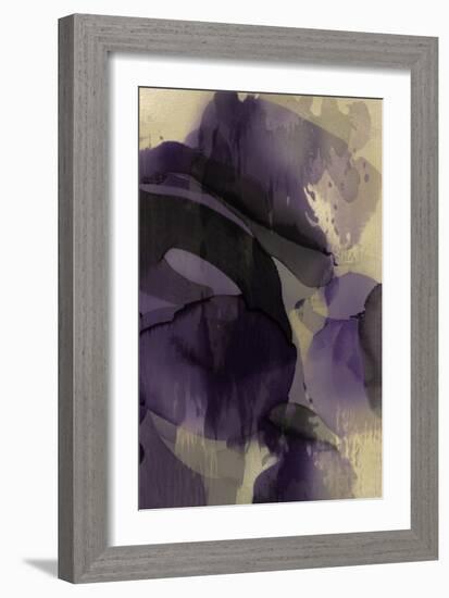 Cascade Amethyst Triptych III-Kristina Jett-Framed Art Print