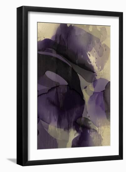 Cascade Amethyst Triptych III-Kristina Jett-Framed Art Print