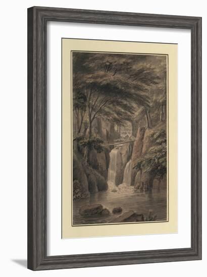 Cascade at Sir Michael Fleming's, 1780-Coplestone Warre Bampfylde-Framed Giclee Print