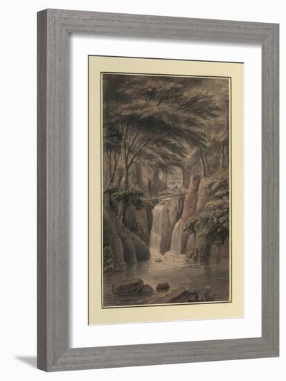 Cascade at Sir Michael Fleming's, 1780-Coplestone Warre Bampfylde-Framed Giclee Print