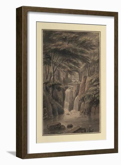 Cascade at Sir Michael Fleming's, 1780-Coplestone Warre Bampfylde-Framed Giclee Print