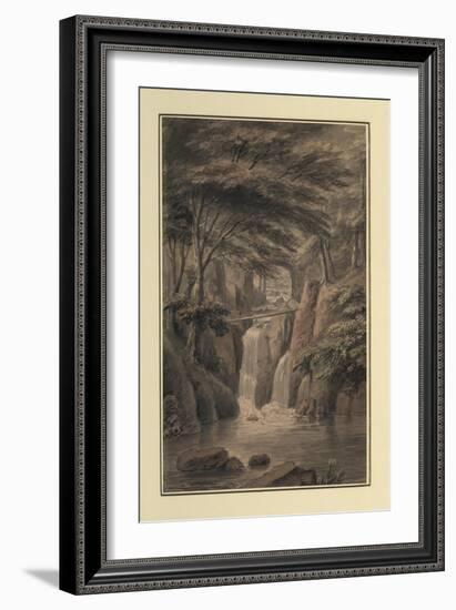 Cascade at Sir Michael Fleming's, 1780-Coplestone Warre Bampfylde-Framed Giclee Print