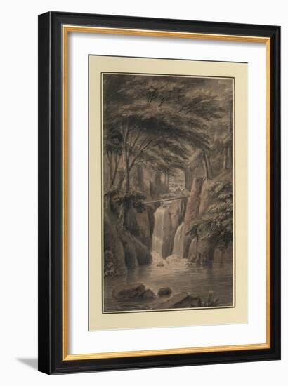 Cascade at Sir Michael Fleming's, 1780-Coplestone Warre Bampfylde-Framed Giclee Print