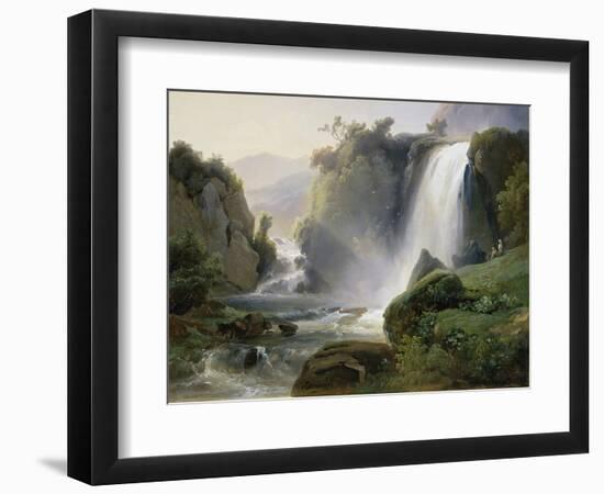 Cascade de Tivoli-Jean Charles Joseph Rémond-Framed Giclee Print