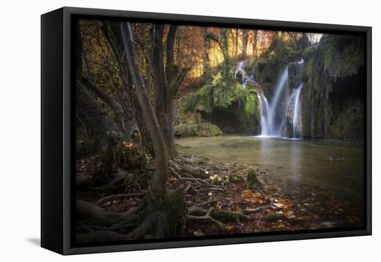 Cascade des Tufs-Philippe Manguin-Framed Premier Image Canvas