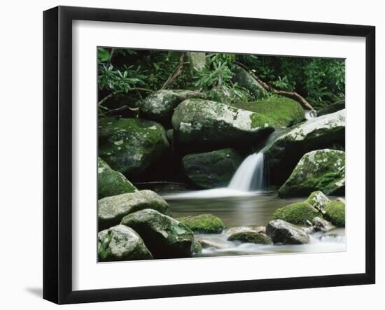 Cascade, Great Smoky Mountains National Park, Unesco World Heritage Site, Tennessee, USA-James Hager-Framed Photographic Print