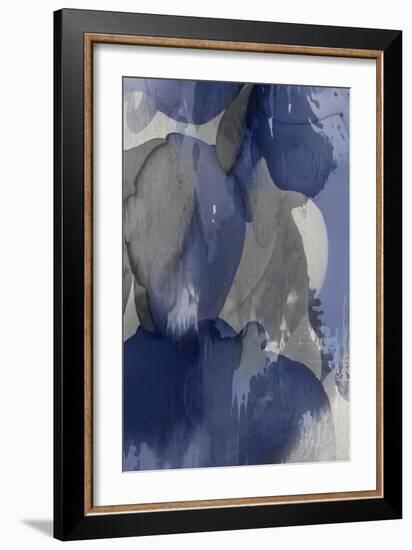 Cascade Indigo Triptych I-Kristina Jett-Framed Art Print