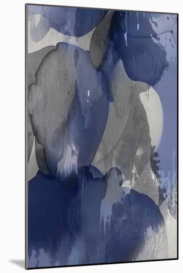 Cascade Indigo Triptych I-Kristina Jett-Mounted Art Print