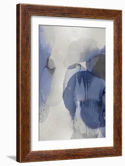 Cascade Indigo Triptych II-Kristina Jett-Framed Art Print