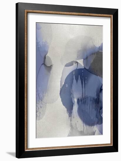 Cascade Indigo Triptych II-Kristina Jett-Framed Art Print