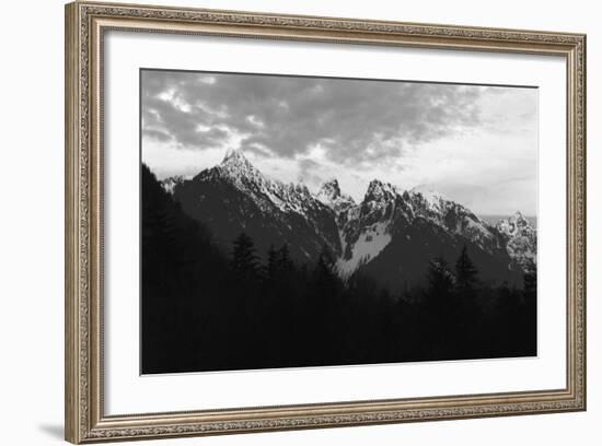 Cascade Mountains at Sunset, Mount Baker-Snoqualmie National Forest, Washington, USA-Paul Souders-Framed Photographic Print