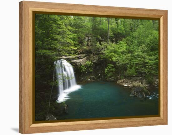 Cascade on Devil's Fork, Ozark-St Francis National Forest, Arkansas, USA-Charles Gurche-Framed Premier Image Canvas