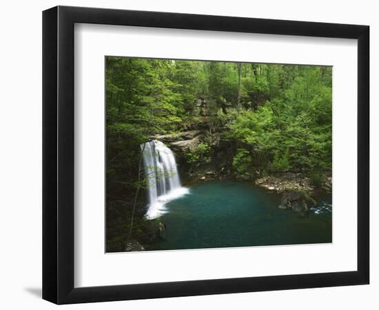 Cascade on Devil's Fork, Ozark-St Francis National Forest, Arkansas, USA-Charles Gurche-Framed Photographic Print