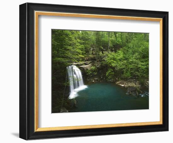 Cascade on Devil's Fork, Ozark-St Francis National Forest, Arkansas, USA-Charles Gurche-Framed Photographic Print