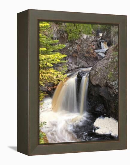 Cascade River State Park, Lutsen, Minnesota, USA-Peter Hawkins-Framed Premier Image Canvas