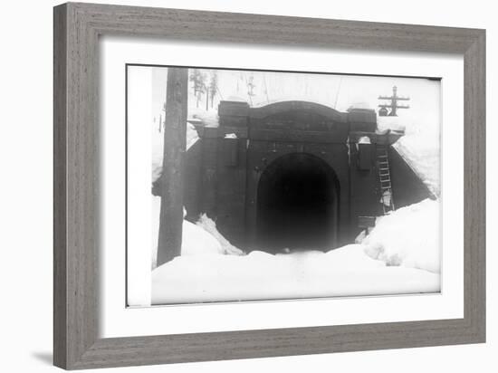 Cascade Tunnel, Near Stevens Pass, 1910-Ashael Curtis-Framed Giclee Print