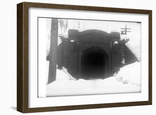 Cascade Tunnel, Near Stevens Pass, 1910-Ashael Curtis-Framed Giclee Print