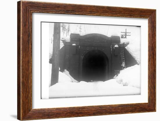 Cascade Tunnel, Near Stevens Pass, 1910-Ashael Curtis-Framed Giclee Print