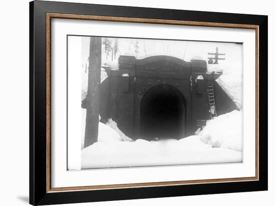 Cascade Tunnel, Near Stevens Pass, 1910-Ashael Curtis-Framed Giclee Print