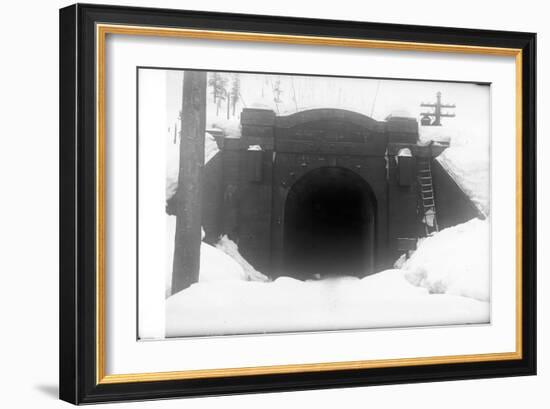 Cascade Tunnel, Near Stevens Pass, 1910-Ashael Curtis-Framed Giclee Print