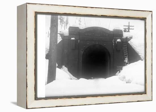 Cascade Tunnel, Near Stevens Pass, 1910-Ashael Curtis-Framed Premier Image Canvas