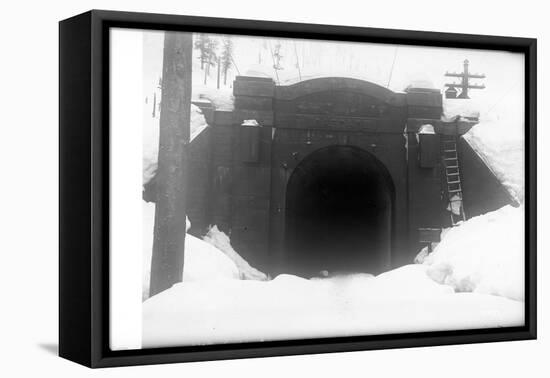 Cascade Tunnel, Near Stevens Pass, 1910-Ashael Curtis-Framed Premier Image Canvas