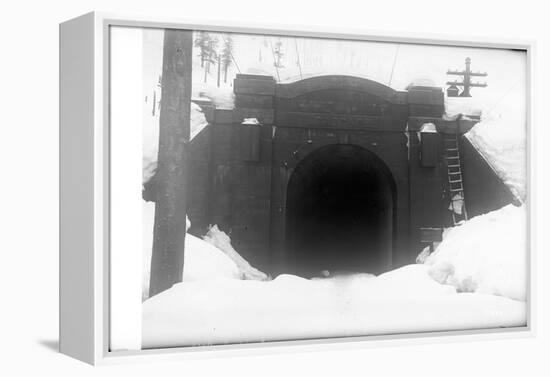 Cascade Tunnel, Near Stevens Pass, 1910-Ashael Curtis-Framed Premier Image Canvas