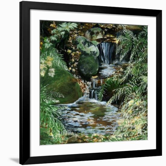 Cascades en sous-bois-Sylvia Audet-Framed Art Print