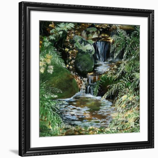 Cascades en sous-bois-Sylvia Audet-Framed Art Print