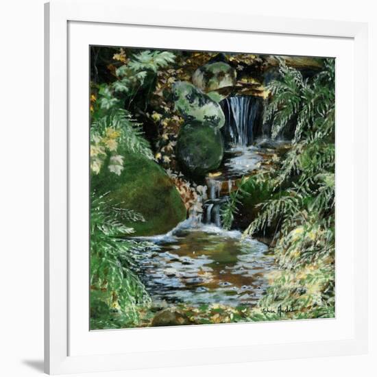 Cascades en sous-bois-Sylvia Audet-Framed Art Print