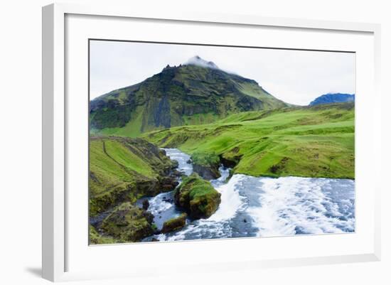 Cascades in the Skogaheidi-Catharina Lux-Framed Photographic Print