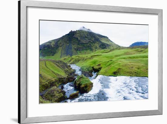 Cascades in the Skogaheidi-Catharina Lux-Framed Photographic Print