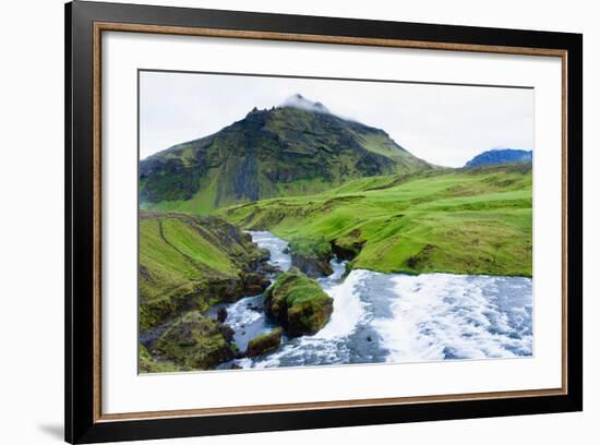 Cascades in the Skogaheidi-Catharina Lux-Framed Photographic Print