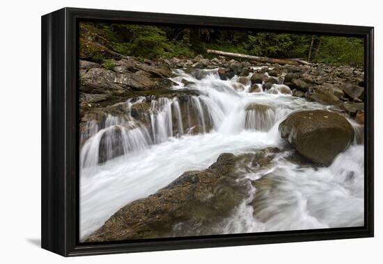 Cascades on Deception Creek, Mount Baker-Snoqualmie National Forest, Washington, U.S.A.-James Hager-Framed Premier Image Canvas