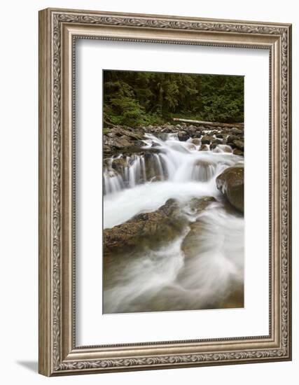 Cascades on Deception Creek, Mount Baker-Snoqualmie National Forest, Washington, U.S.A.-James Hager-Framed Photographic Print