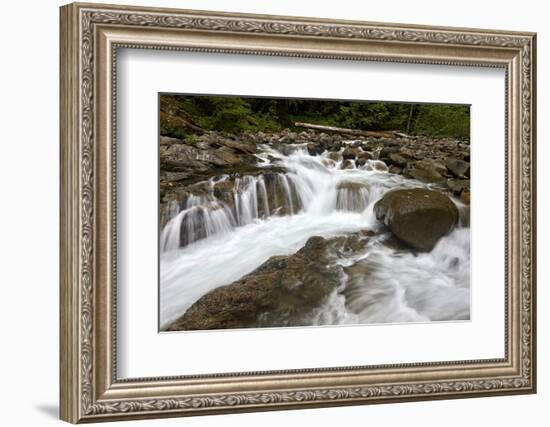 Cascades on Deception Creek, Mount Baker-Snoqualmie National Forest, Washington, U.S.A.-James Hager-Framed Photographic Print