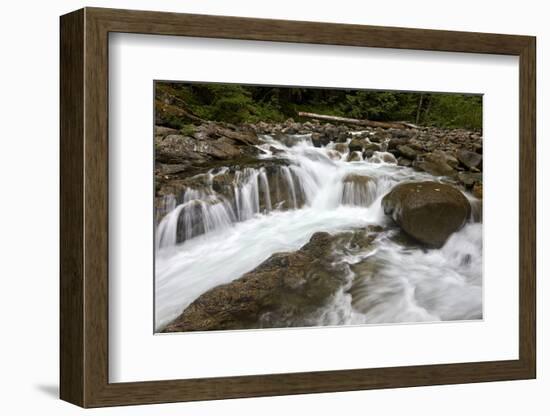 Cascades on Deception Creek, Mount Baker-Snoqualmie National Forest, Washington, U.S.A.-James Hager-Framed Photographic Print