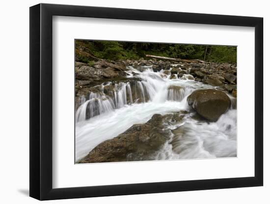 Cascades on Deception Creek, Mount Baker-Snoqualmie National Forest, Washington, U.S.A.-James Hager-Framed Photographic Print