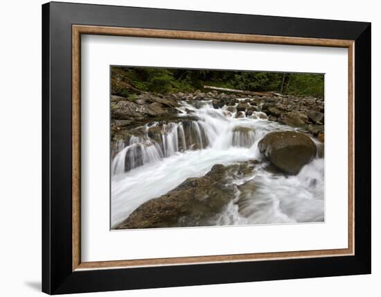 Cascades on Deception Creek, Mount Baker-Snoqualmie National Forest, Washington, U.S.A.-James Hager-Framed Photographic Print